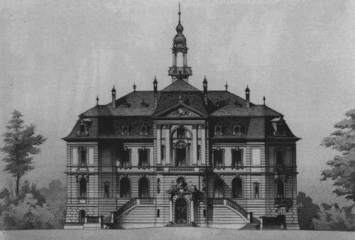 Der Heylshof (Zeichnung des Architekten)