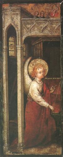 Umkreis Meister von St. Laurenz: Engel der Verk�ndigung (Kat. Nr. 1)