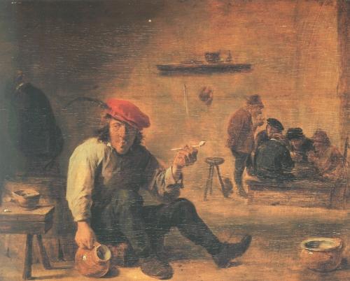 David Teniers der J�ngere: Der Raucher in der Wirtsstube (Kat. Nr. 21)
