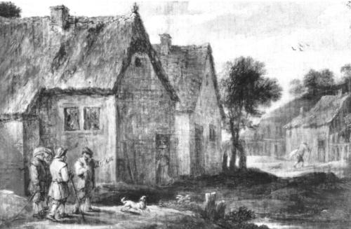 David Teniers der J�ngere: Zwei Dorfstra�en (2) (Kat. Nr. 23)