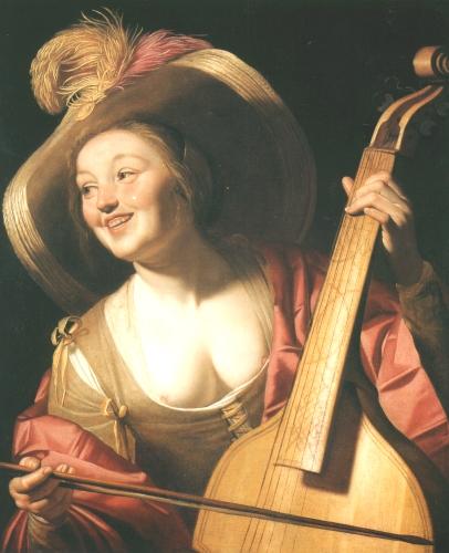 Gerrit van Honthorst: Violaspielerin (Kat. Nr. 28)