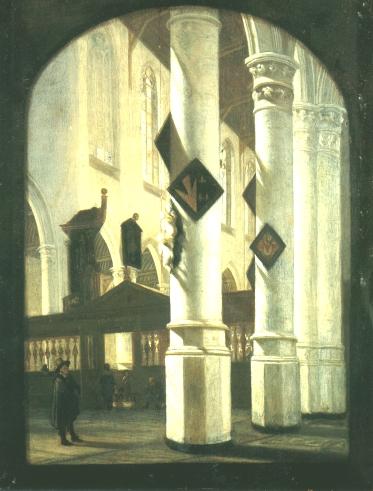 Emanuel de Witte: Innenansicht der &raquo;Oude Kerk&laquo; in Delft (Kat. Nr. 30)