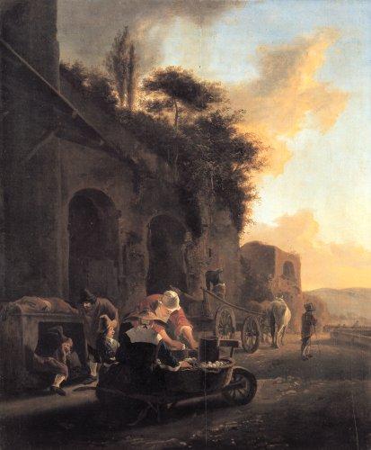 Jan Diercksz. Both: Italienische Stra�enszene (Kat. Nr. 50)