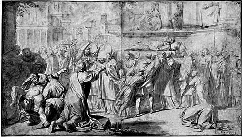 Philippe de Champaigne: Szene mit zwei toten Heiligen