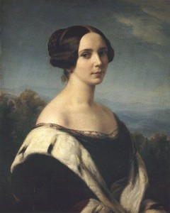 Bildnis Frau Marie Antoinette Stein, geb. Jung (Rotterdam 1821 - Köln 1890)  