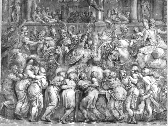 Giulio di Petri Pippi d' Gianuzzi gen. Romano: Triumph des Scipio